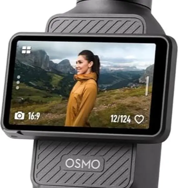 DJI Osmo Pocket 3 Action Vlogging Camera with 1'' CMOS Sensor, 4K/120fps Video, 3-Axis Stabilization, Fast Focusing, Spotlight Follow, 2'' Rotatable Touchscreen for Vloggers