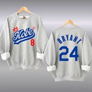 Vintage K0be Bryant 8 & 24 Tribute Crewneck, Black Mamba Tribute, Basketball Legend Sweatshirt, Fans Merch, Great for Game Day Shirt, Gifts for All, Trending Us Streetwear