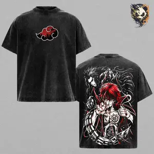 Sasori Akatsuki Anime Washed Tee – Naruto Graphic T-Shirt, Puppet Master Aesthetic Red Sand Energy Streetwear Trendy Otaku Gift Anime Fan  I prefer this response