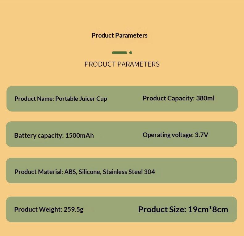 Portable Mini Smoothie Blender With Charging Feature