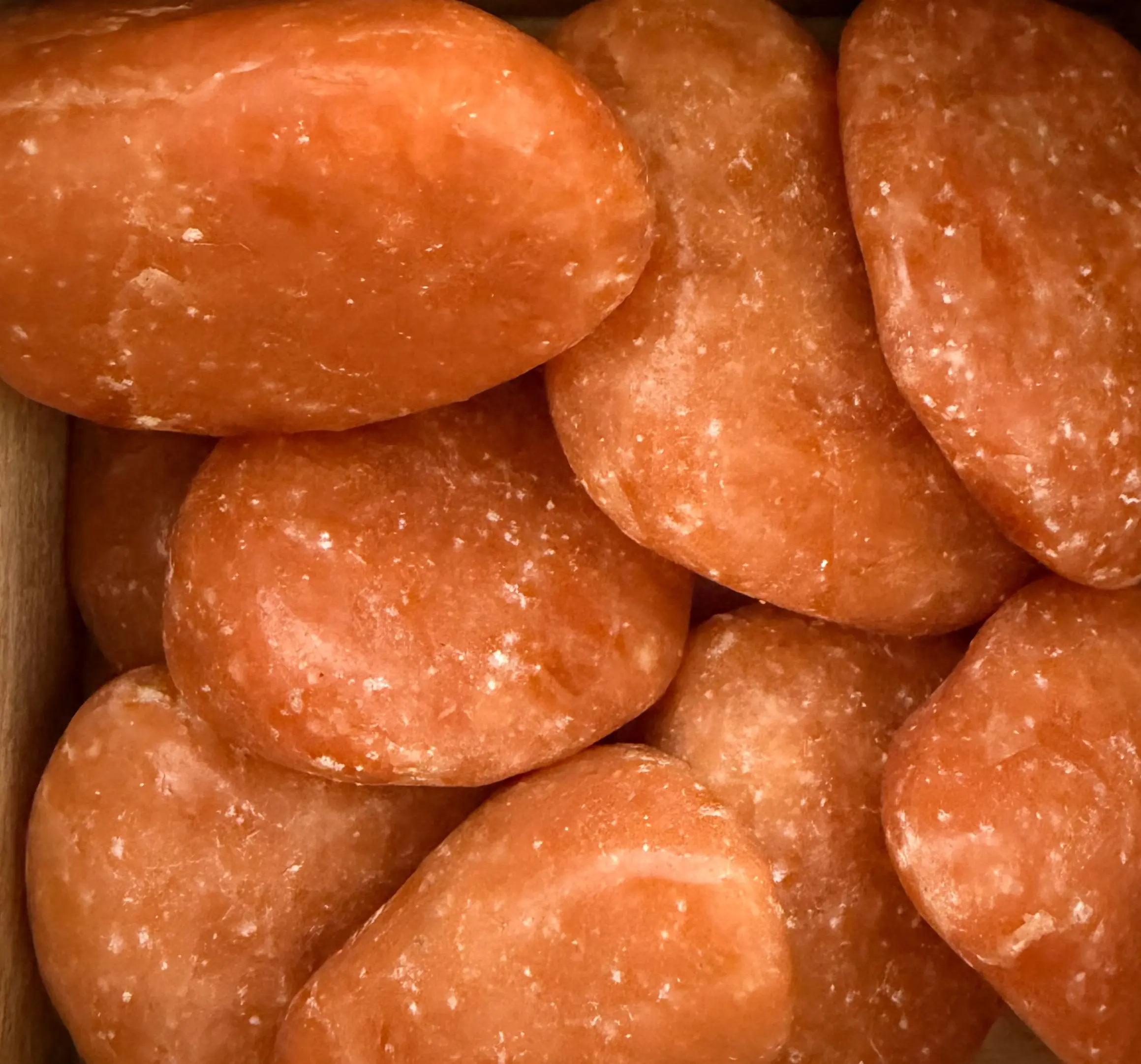 dark orange calcite tumbles