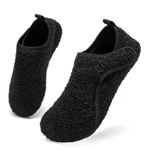 Women's Cozy Furry Slippers Non-Slip Indoor Outdoor House Shoes Soft Fleece Barefoot Socks for Home Bedroom Travel Yoga Comfortable Lounge Wear