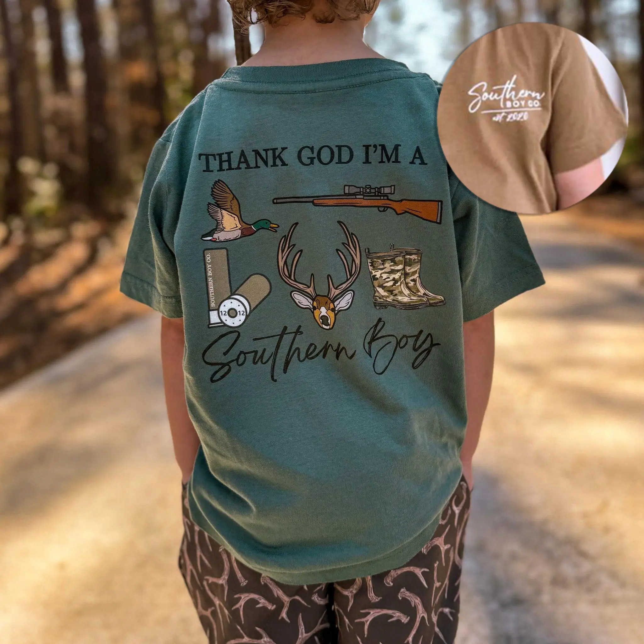 Youth I'm A Southern Boy Short Sleeve Boys Shirt, Southern Boy Co Shirt, Family Matching Outfits, Dad And Son Tee, Young Shirt