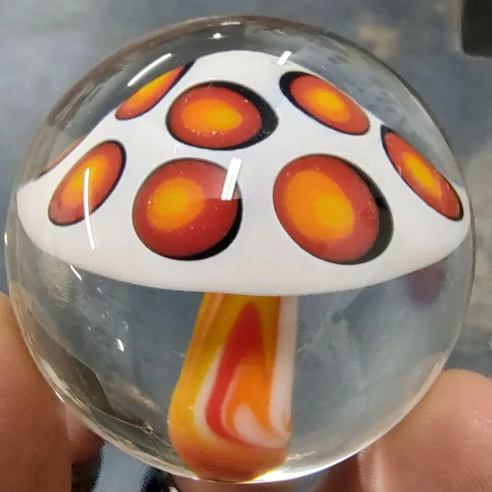 handmade glass Mushroom marbles Drinkware handmade glass Mushroom marbles Drinkware