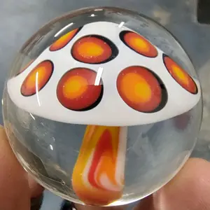 handmade glass Mushroom marbles Drinkware