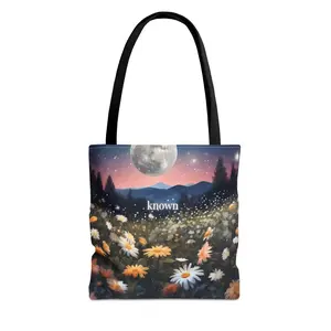 Known by God Medium Tote Bag - Custom Printed with Multiple Handle Colors
