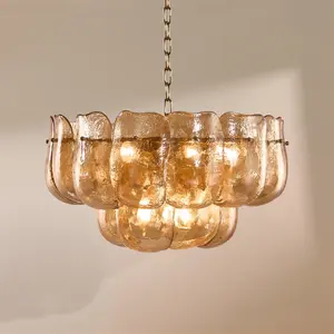 Z Gallerie Ember Glow Glass Chandelier