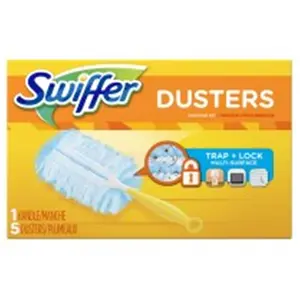 212 MAIN Swiffer Dusters, Procter & Gamble PGC99036 Microfiber Duster, Household Cleaning Tool for Home Cleaning Products, Dust-Trapping & Locking Cleaning Accessory, Box of 4, Traps Dust
