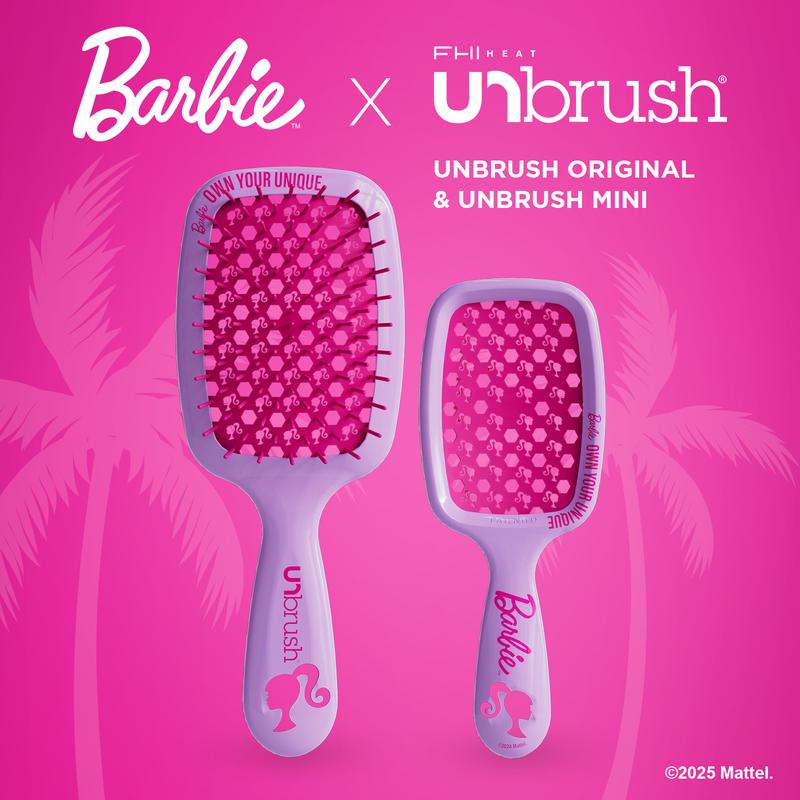 UNbrush Barbie Duo Set Collection: Original UNbrush and Mini UNbrush Duo Detangling Hair Brush