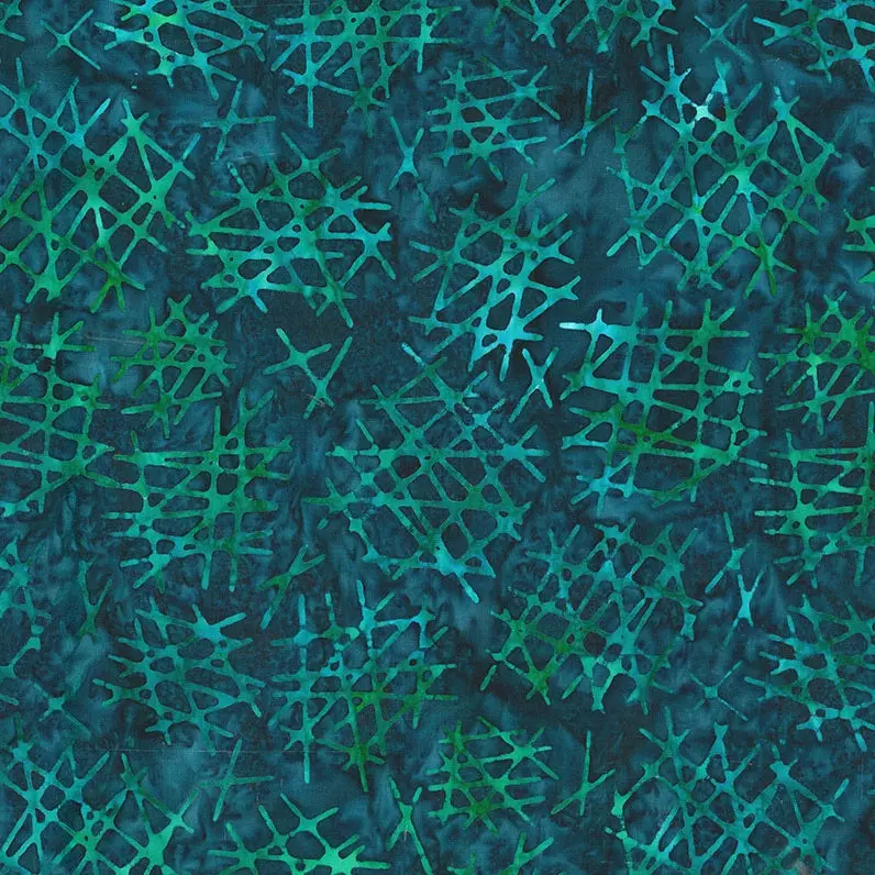 Fabric Northcott Midnight Crosshatch Abstraction Banyan Batiks by the Quarter Yard 83812-49