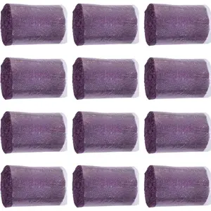 12 Rolls Latch Hook Kit Colorful Yarn Bundles Cut Rug DIY Latch Hook Yarn for Handmake Craft Sewing Knitting for dults (Purple #21)