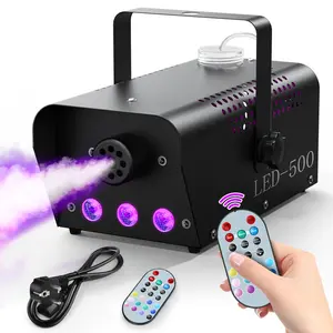 UKING 500W Fog Machine with RGB LED Light Perfect for Halloween Christmas Weddings Parties Clubs DJ Events and Stage Effects