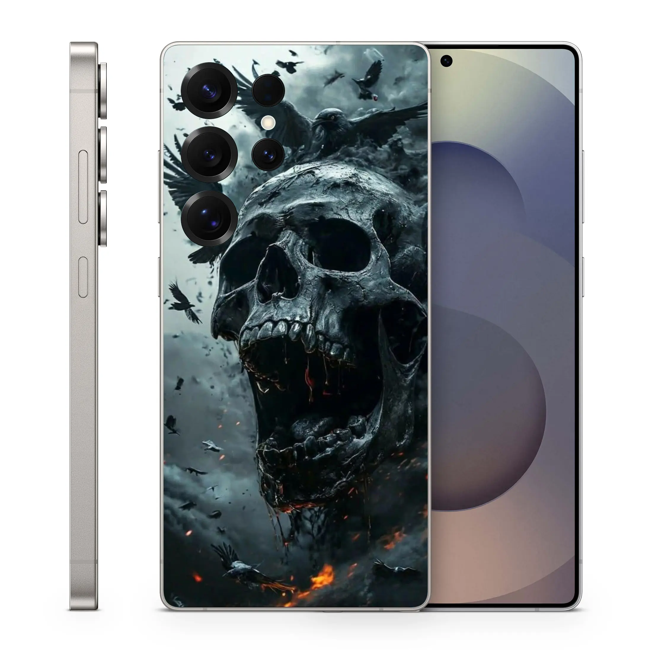 Skull Vinyl Skins Compatible With Samsung S25 Ultra