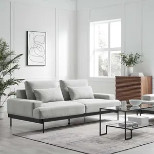 Modway Proximity Upholstered Fabric Sofa in Light Gray