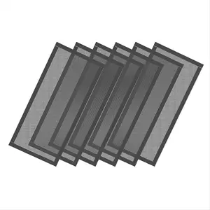 Floor Vent Covers, Strong Magnetic Vent Mesh Air Vent Filters, 4x10Inch PVC Floor Register Vent Screens, 6PCS