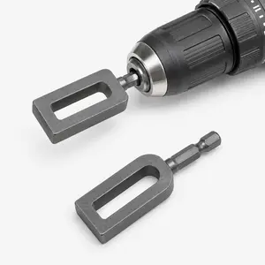 Professional Rebar Tie Wire Twisting Tool for Drills, 2PCS Heavy-Duty Steel Wire Twister with 6mm Hex Shank, Wire Knotting Tool for Construction, Rebar, Fence Wire and DIY Projects, Father’s Day Gift