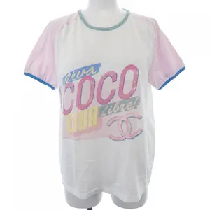 Pre-owned CHANEL Cotton Small Leather Goods COCO CUBA T Shirt