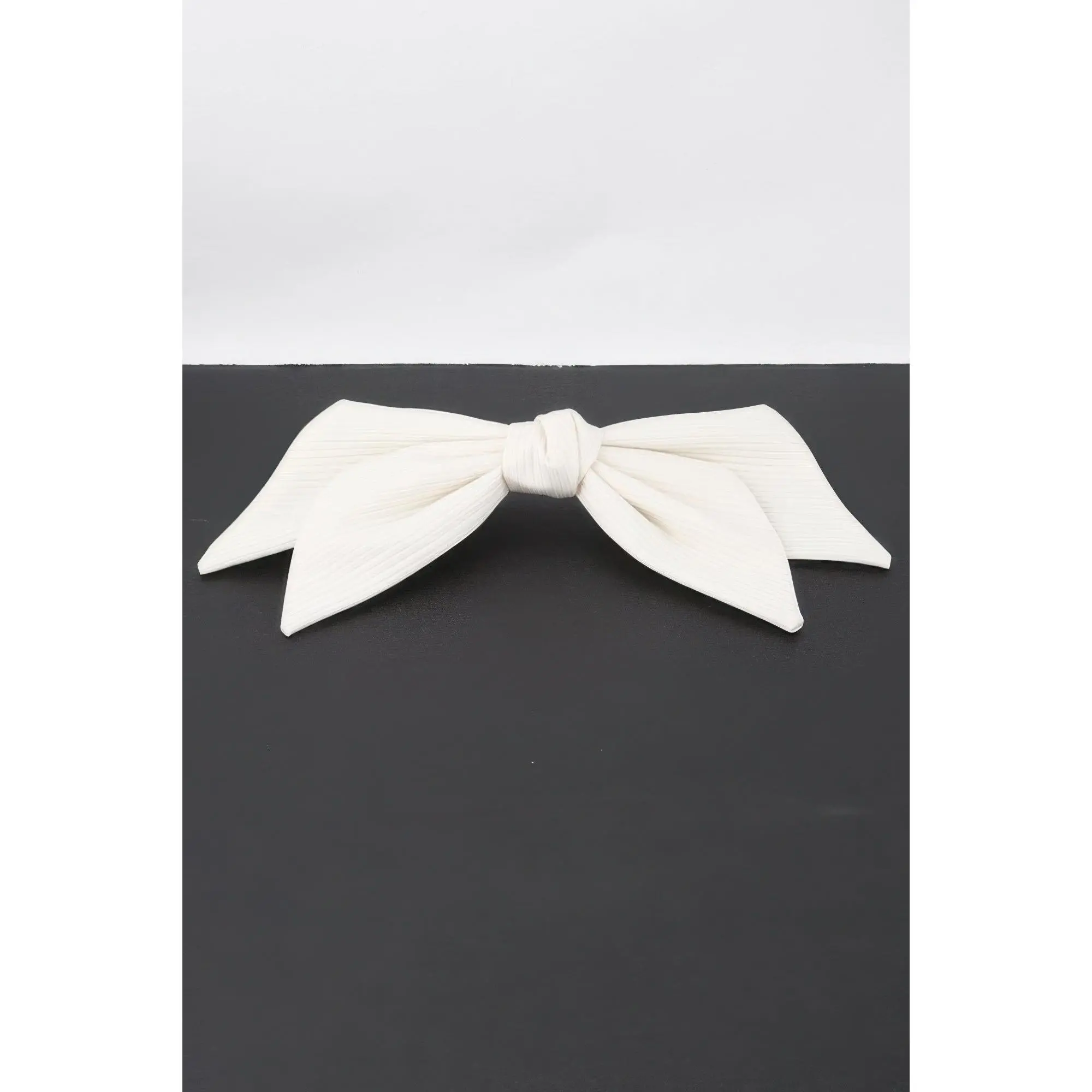 Lined Ribbon Hair Clip