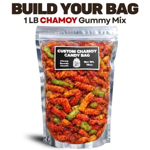 Build Your Chamoy Candy Bag- Pick Gummies- Astro Freeze Treats- Sweet & Spicy Chewy Snack- Fruity Tajin Chili Lime Seasoning