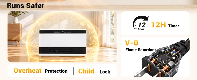 【NOT AC】Electactic 2-in-1 Thermostatic Heater - PTC Heating, 3 Heat Modes+1 Fan Mode, Adjustable Temp, Wallmount, Freestanding, Remote Control, 12H Timer, 45dB Silent Operation, ECO Mode, Overheat Guard, Easy Installation for 15-20m² Bedrooms 【NOT AC】Electactic 2-in-1 Thermostatic Heater - PTC Heating, 3 Heat Modes+1 Fan Mode, Adjustable Temp, Wallmount, Freestanding, Remote Control, 12H Timer, 45dB Silent Operation, ECO Mode, Overheat Guard, Easy Installation for 15-20m² Bedrooms