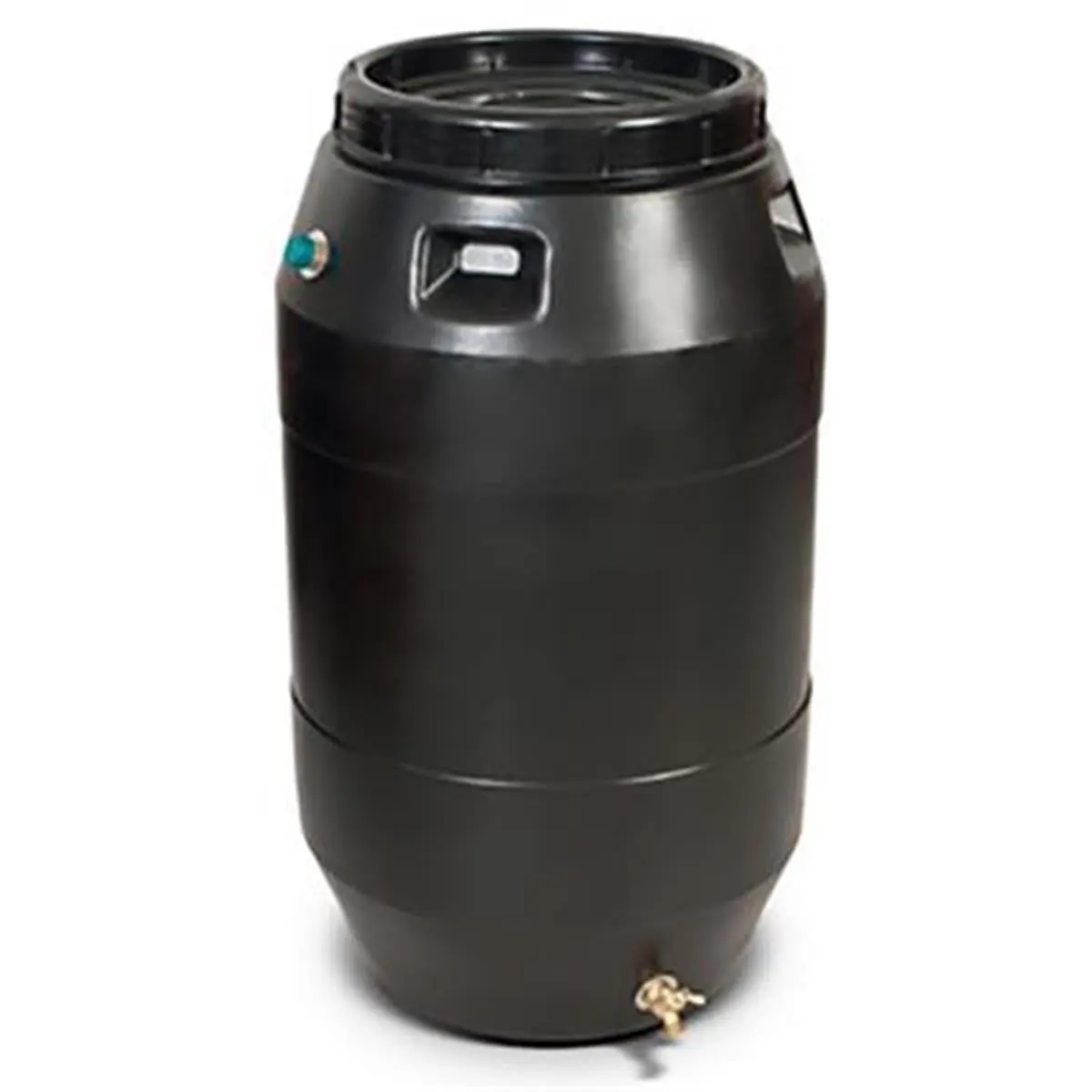 EPOCH E89 BRB Food Grade Rain Barrel - 48-55 gal Outdoor Water Storage, Black Specialty Garden Tool (Tools & Hardware)