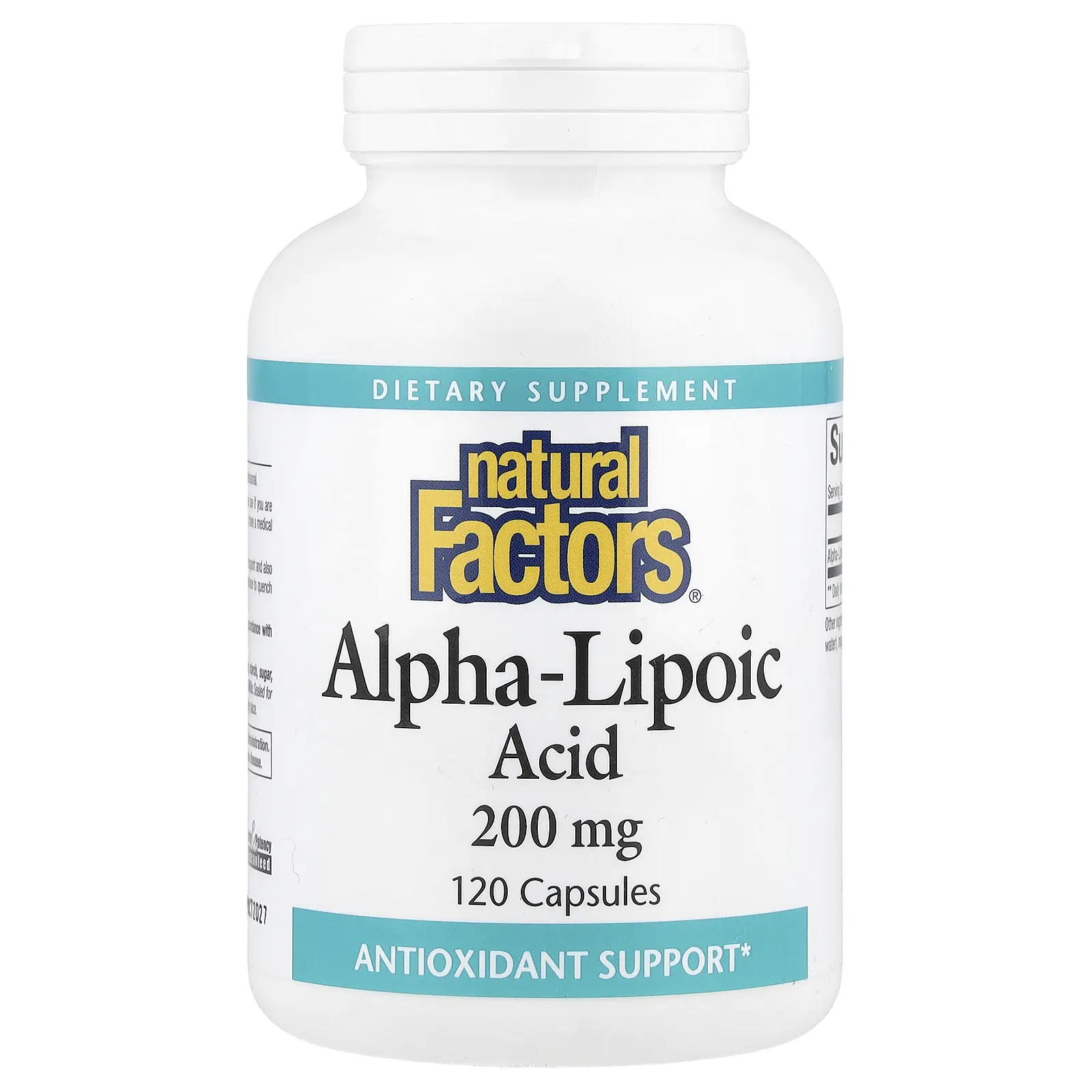Natural Factors Alpha-Lipoic Acid, 200 mg, 120 Capsules