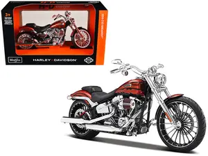 2014 Harley Davidson CVO Breakout Orange 1/12 Diecast Motorcycle Model by Maisto