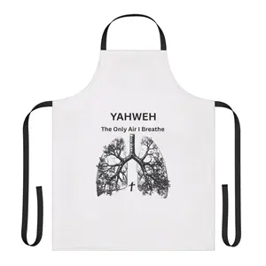 Yahweh 'The Only Air I Breathe' Faith Apron — Christian Cooking & BBQ Gift