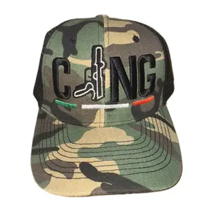Camo Trucker Baseball Cap - CJNG Curved Brim Snapback, Adjustable Casual Hat for Daily Wear, Baseball Cap Adjustable