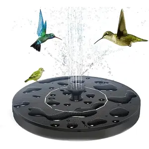 Solar Powered Water Fountain Pump for Bird Bath, Floating Garden Decor, Pond, Pool, Outdoor Free Standing Solar Fountain