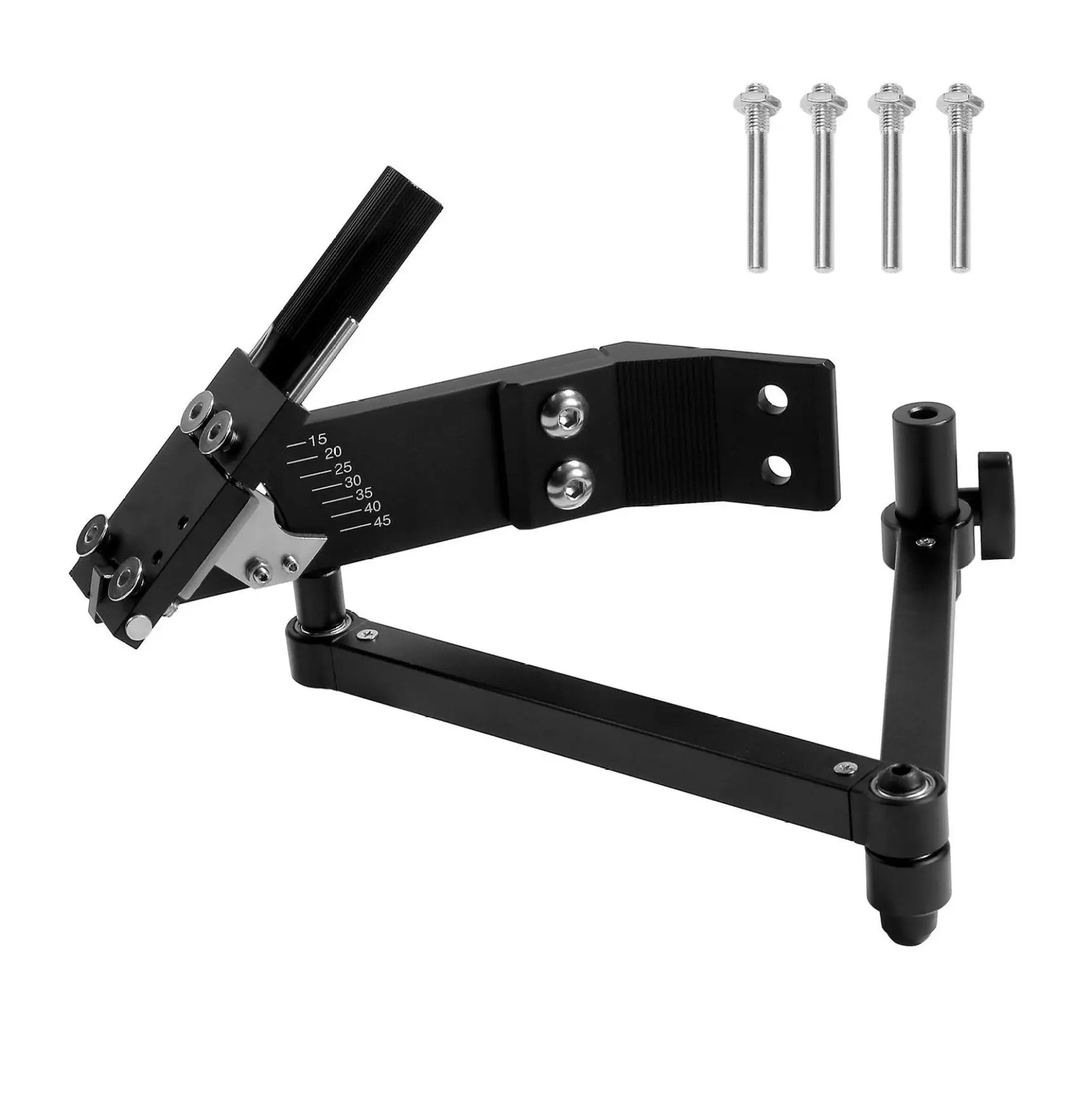 Lawn Mower Blade Sharpener 15-45 Adjustable, Angle Grinder Tool Without Balancer
