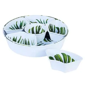 Improvements 7-piece Melamine Lazy Susan Set