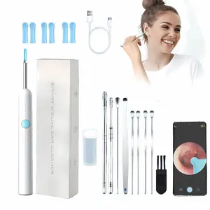 Wireless Wifi Visual Ear Cleaner, 1 Box 1080p Hd Camera Lens Ear Wax Removal Tool, Rechargeable Ear Cleaning Tool, Earwax Removal Products, Ear Wax Removal Tool