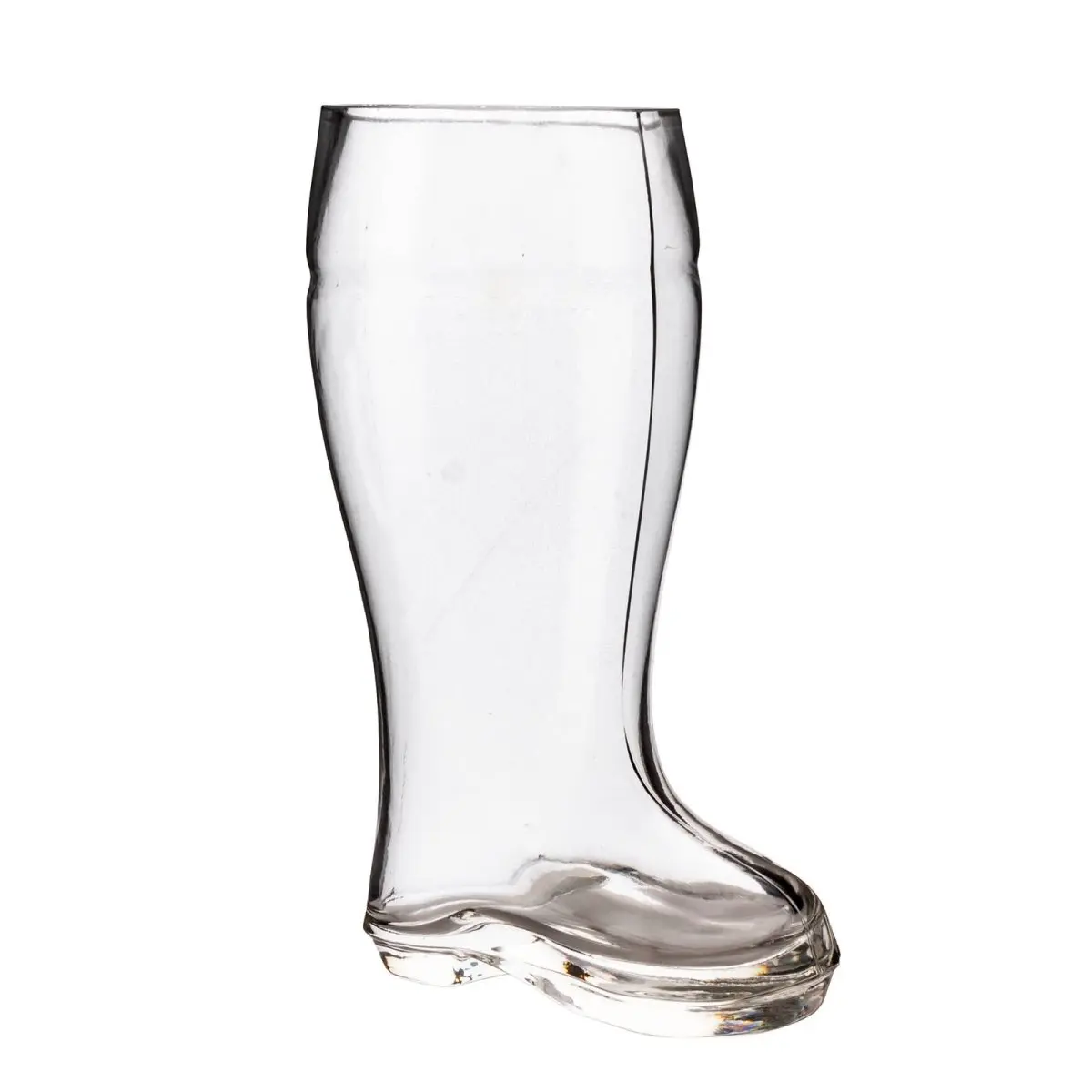 BarConic® Thick 26 oz (500-1,000 ml Equivalent) German Santa-Themed Beer Boot Glass - Collectibles for Adults, Suitable for Watch Party Drinks, Cocktails