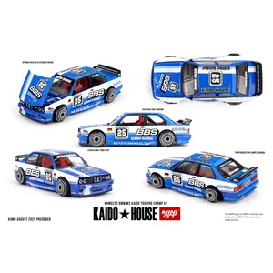 Kaido House BMW M3 Kaido Touring Champ V1, Blue/White, 1:64 Scale, Diecast Model Car