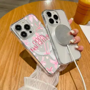0GOD'S PAUCHTERPattern Anti-drop high-transparency material two-in-one back panel acrylic, edge TPU for iPhone16 15 14 13 cases-51YKL014