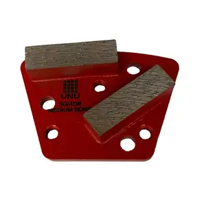 Diamatic Sase 30/40 Grit Trapezoid Double Bar Diamond Grinding Shoes For Concrete