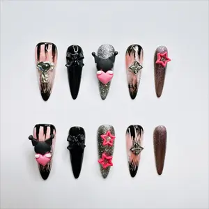 E77 Versatile eye-catching cute handmade detachable armor wearable armor Gel Nail Stickers Nail Charms