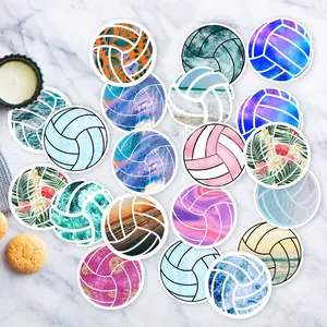 Stickers Pack 20 Pcs Volleyball Waterproof Laptop Bike Ocean Bottle Water Bumper Guitar Aesthetic Skateboard Luggage Colorful Car Vinyl