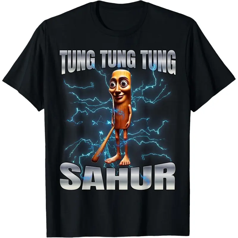 Cotton Unisex Tung Tung Tung Sahur T-Shirt women graphic shirts