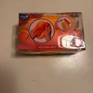 Squishy hot dog toy