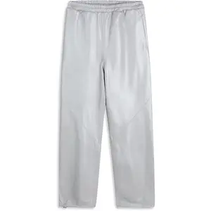 LUXE LEATHER JOGGER -SILVER