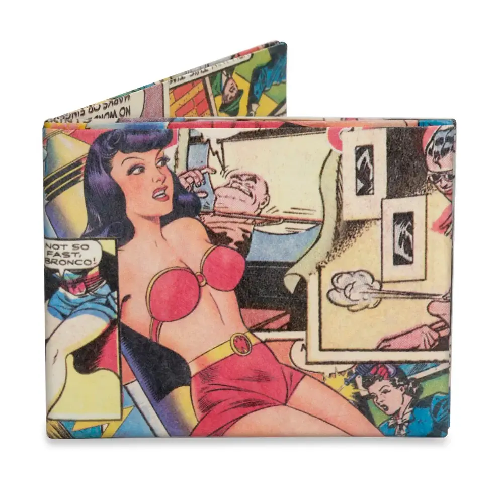 Mighty Wallet, Comic Book Design Unisex Women's Wallet, Daily Use Luggage & Bags Accessory