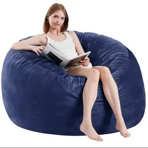 Bean Bag Chairs for Adults - Memory Foam Furniture BeanBag Chair - /Teens Sof...