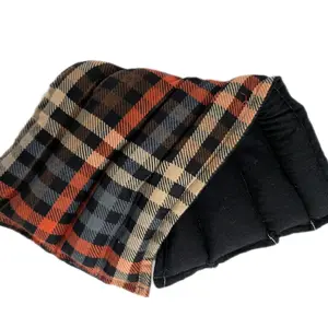 Therapeutic heating-cooling rice bag, heat pad, cold pack, rice bag, doula, massage therapy, spa, Plaid