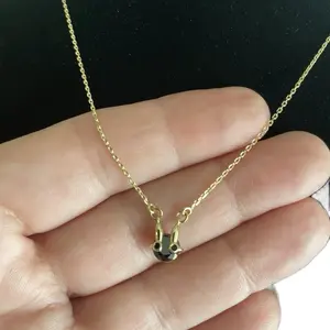 Xuping Gold Laminate Necklace with Pendant 16 Inches Long with Extension to 20 Inches for Daily Use