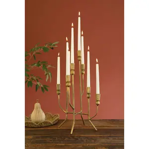 Pre Order Antique Brass 8 Taper Candelabra