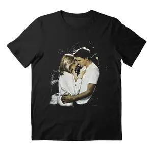 Buffy the Vampire Slayer Very Rare Vintage Buffy & Angel Tee Shirt, Cotton Men Casual Menswear Top