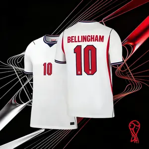 2026 England National Home 10# Bellingham Short Sleeve Soccer Jersey Fans Version Breathable