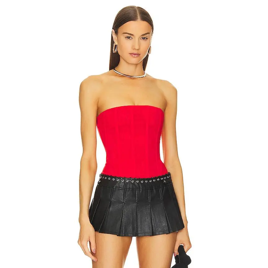 Miaou Libra Corset in Red